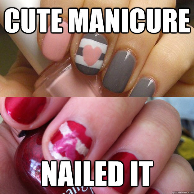 CUTE MANICURE NAILED IT  