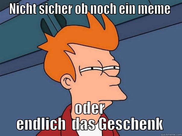 NICHT SICHER OB NOCH EIN MEME ODER ENDLICH  DAS GESCHENK Futurama Fry