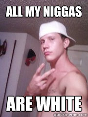 All my niggas are white  