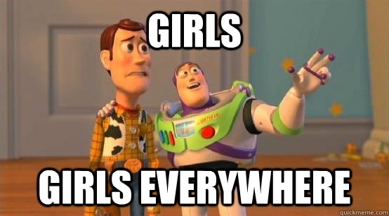 girls girls everywhere  Buzz Glitter