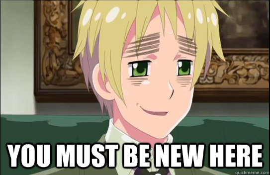  You must be new here  
