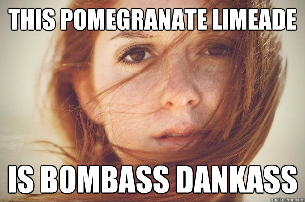This pomegranate limeade  is bombass dankass  - This pomegranate limeade  is bombass dankass   Misc