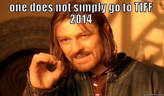 ONE DOES NOT SIMPLY GO TO TIFF 2014  Boromir