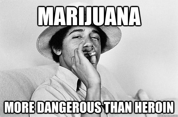 Marijuana More dangerous than heroin - Marijuana More dangerous than heroin  Scumbag Obama