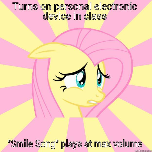 Socially Awkward Brony - TURNS ON PERSONAL ELECTRONIC DEVICE IN CLASS 