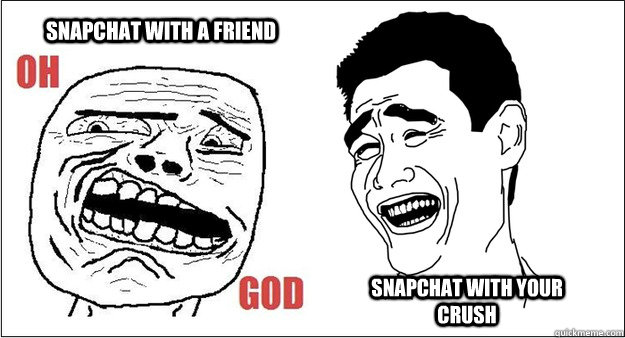 SNAPCHAT WITH A FRIEND SNAPCHAT WITH YOUR CRUSH - SNAPCHAT WITH A FRIEND SNAPCHAT WITH YOUR CRUSH  Snapchat Differences