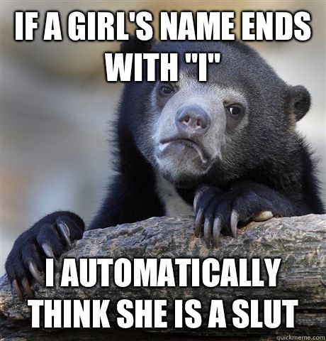 If a girl's name ends with 