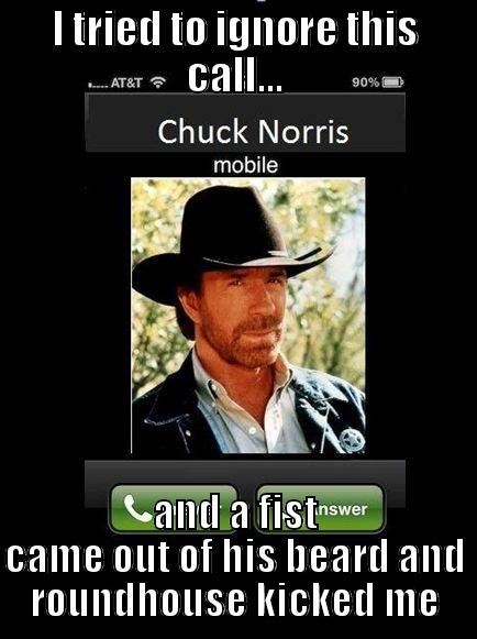 when chuck calls! - I TRIED TO IGNORE THIS CALL... AND A FIST CAME OUT OF HIS BEARD AND ROUNDHOUSE KICKED ME Misc