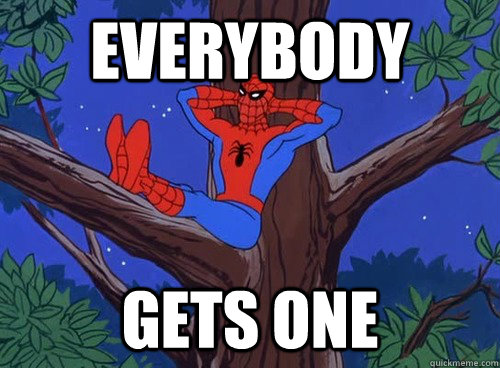 Everybody gets one - Everybody gets one  Spiderman Tree