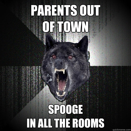 parents out
of town spooge
in all the rooms  Insanity Wolf