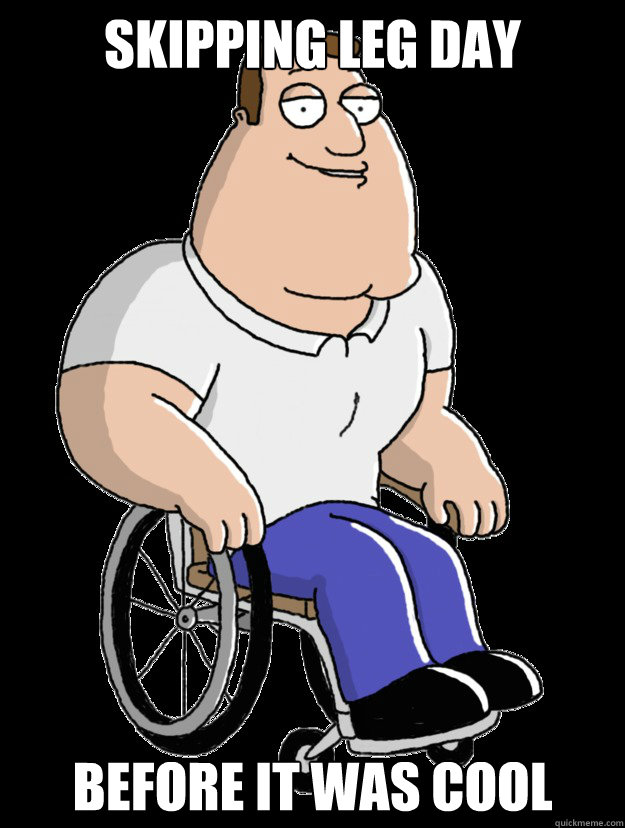 Skipping leg day Before it was cool  Skipping leg day