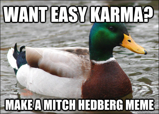 want easy karma? Make a mitch hedberg meme  Actual Advice Mallard