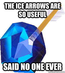 The ice arrows are so useful said no one ever - The ice arrows are so useful said no one ever  OoT Ice Arrows