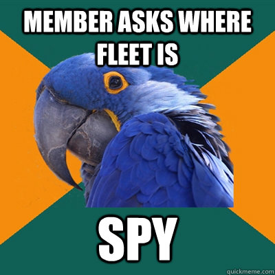 Member asks where fleet is SPY  Paranoid Parrot