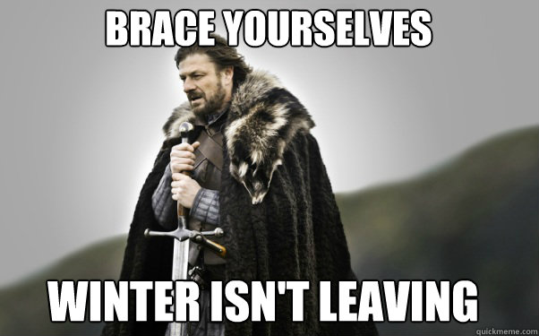 BRACE YOURSELVES winter isn't leaving  Ned Stark
