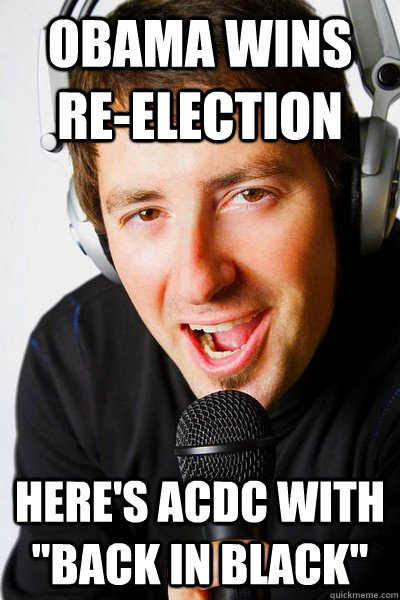 Obama wins re-election here's acdc with 