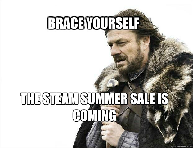 BRACE YOURSELF The steam summer sale is coming  BRACE YOURSELF TIMELINE POSTS