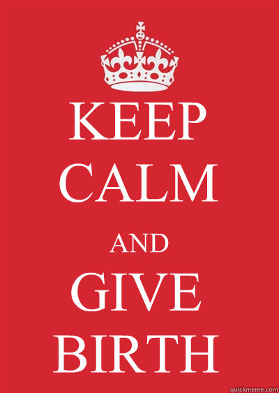 KEEP CALM AND GIVE BIRTH  Keep calm or gtfo