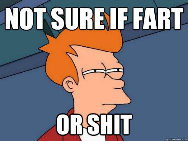 Not sure if fart Or shit  Futurama Fry