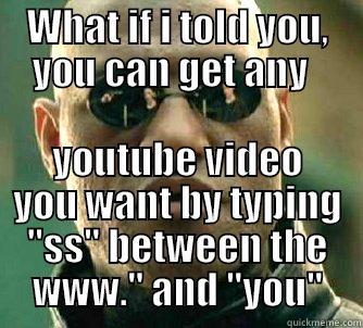 WHAT IF I TOLD YOU, YOU CAN GET ANY   YOUTUBE VIDEO YOU WANT BY TYPING 
