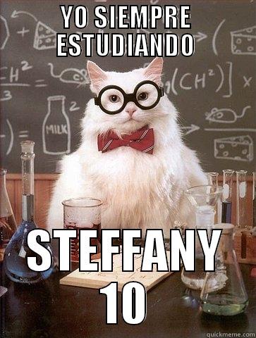 YO SIEMPRE ESTUDIANDO STEFFANY 10 Chemistry Cat