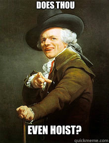 does thou even hoist? - does thou even hoist?  Joseph Ducreax