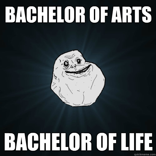 Bachelor of Arts Bachelor of Life  Forever Alone