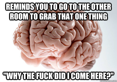 Reminds you to go to the other room to grab that one thing 