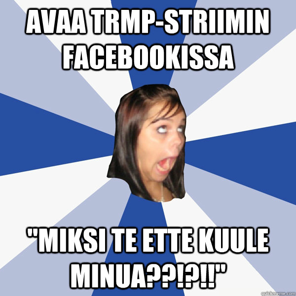 Avaa trmp-striimin facebookissa 