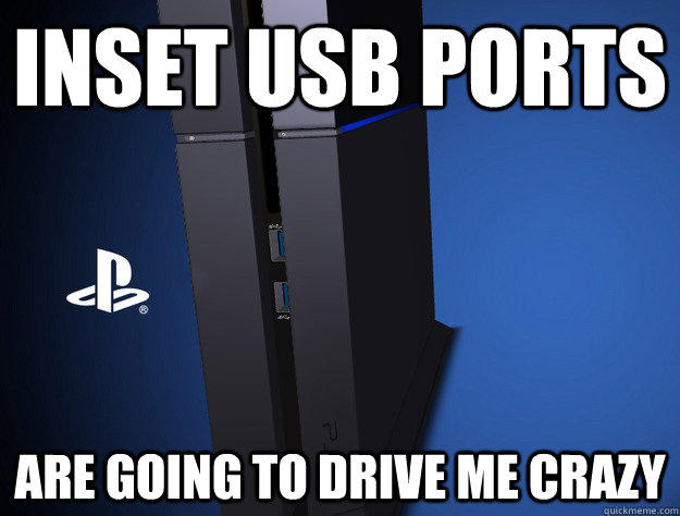INSET USB PORTS  are going to drive me crazy - INSET USB PORTS  are going to drive me crazy  Despite all the love, how has no-one noticed