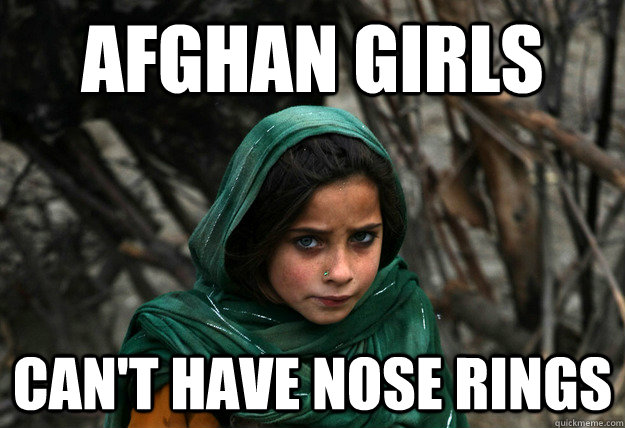 afghan girls Can't have nose rings  