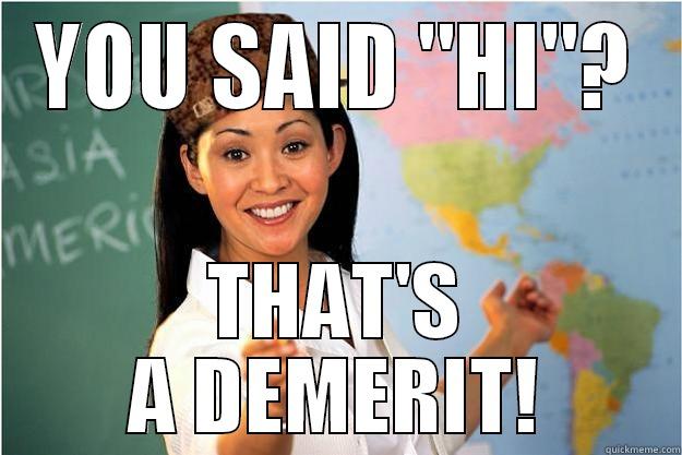 YOU SAID 