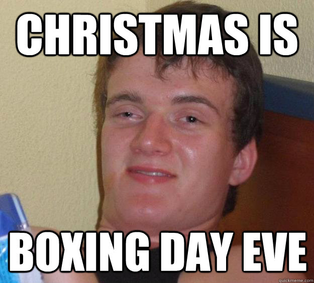 Christmas is boxing day eve - Christmas is boxing day eve  Misc