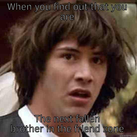 WHEN YOU FIND OUT THAT YOU ARE THE NEXT FALLEN BROTHER IN THE FRIEND ZONE conspiracy keanu