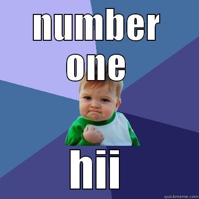 NUMBER ONE HII Success Kid