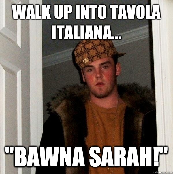 Walk up into Tavola Italiana... 