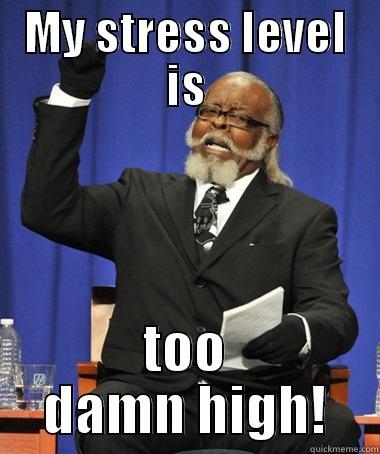 Stress sdffffff - MY STRESS LEVEL IS TOO DAMN HIGH! The Rent Is Too Damn High