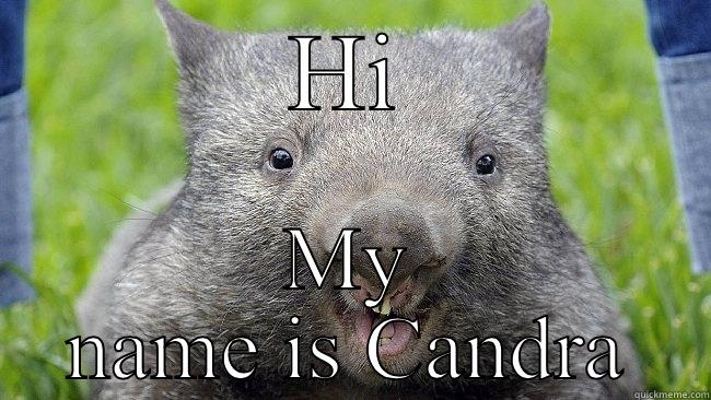 HI MY NAME IS CANDRA Misc