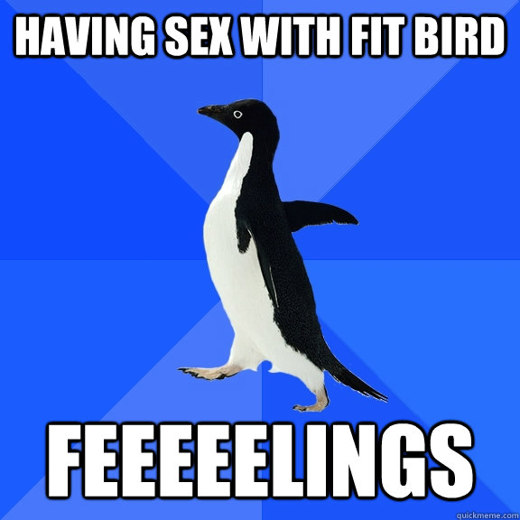 Having sex with fit bird FEEEEELINGS  Socially Awkward Penguin