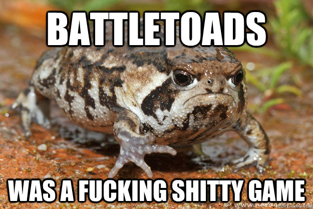 battletoads was a fucking shitty game  