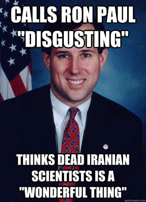 Calls Ron Paul 