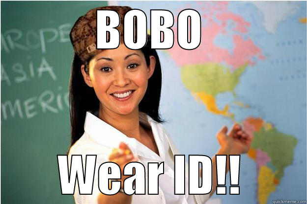 Bobo the bald nazi - BOBO WEAR ID!! Scumbag Teacher