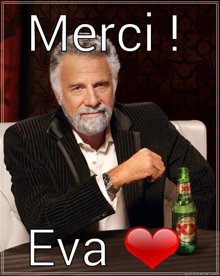 MERCI ! EVA ❤ The Most Interesting Man In The World