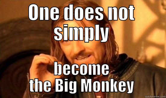 ONE DOES NOT SIMPLY BECOME THE BIG MONKEY Boromir