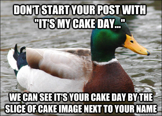 Don't start your post with 