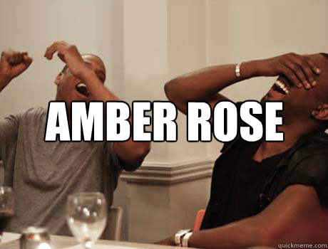 AMBER ROSE   Jay-Z and Kanye West laughing