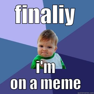 FINALIY I'M ON A MEME Success Kid