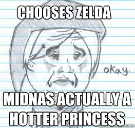 chooses zelda midnas actually a hotter princess  Okay Link