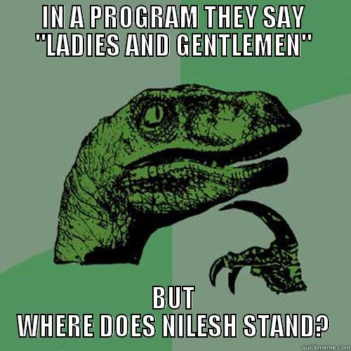 IN A PROGRAM THEY SAY 