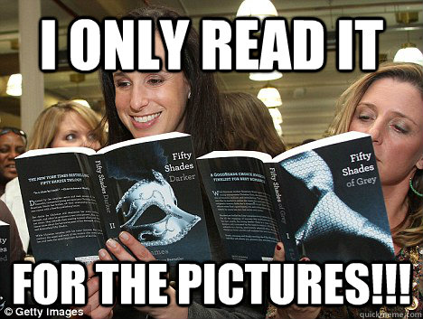 I only read it for the pictures!!! - I only read it for the pictures!!!  Perverted White Woman
